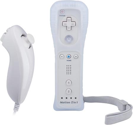 Wii Remote with Wii Motion Plus Inside | Shock Wii Nunchuk Controller